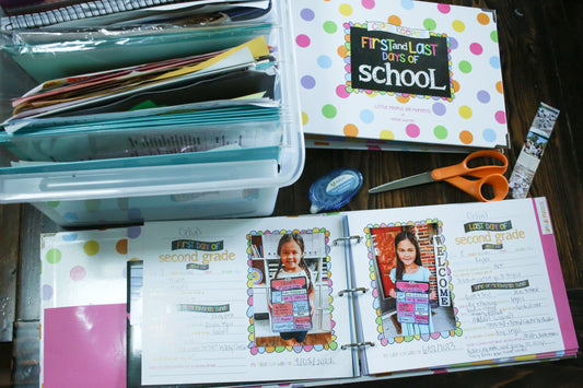 Our Simple School Memories Organization System