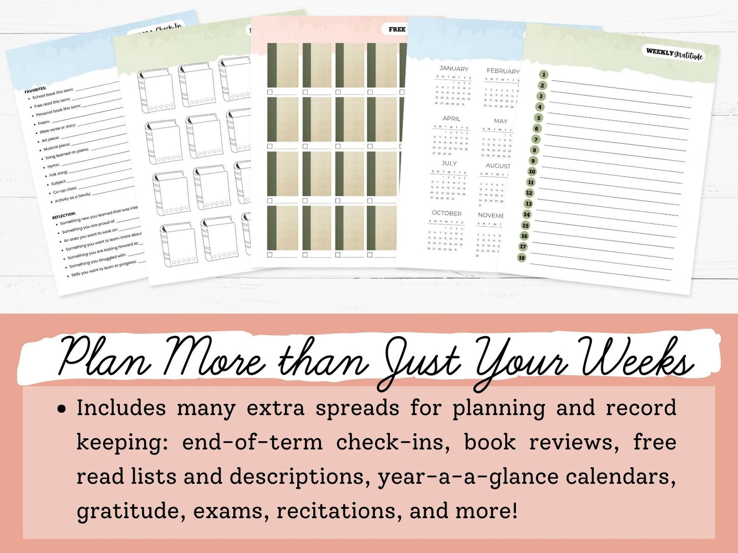 Student Homeschool Planners 2025-2026