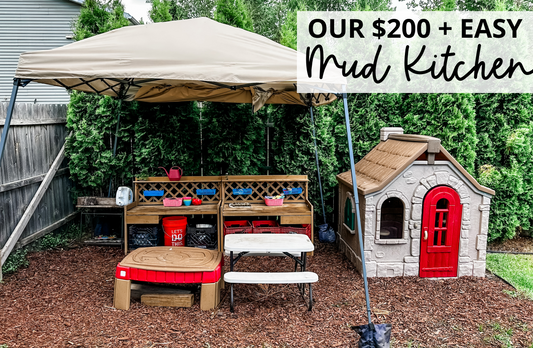 Our Inexpensive ($200) and Super Easy Mud Kitchen