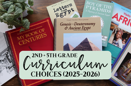 2nd Grade + 5th Grade Curriculum Choices 2025-2026