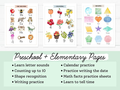Homeschool Morning Menus | 2025-2026 School Year