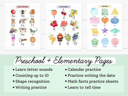 Homeschool Morning Menus | 2026-2027 School Year