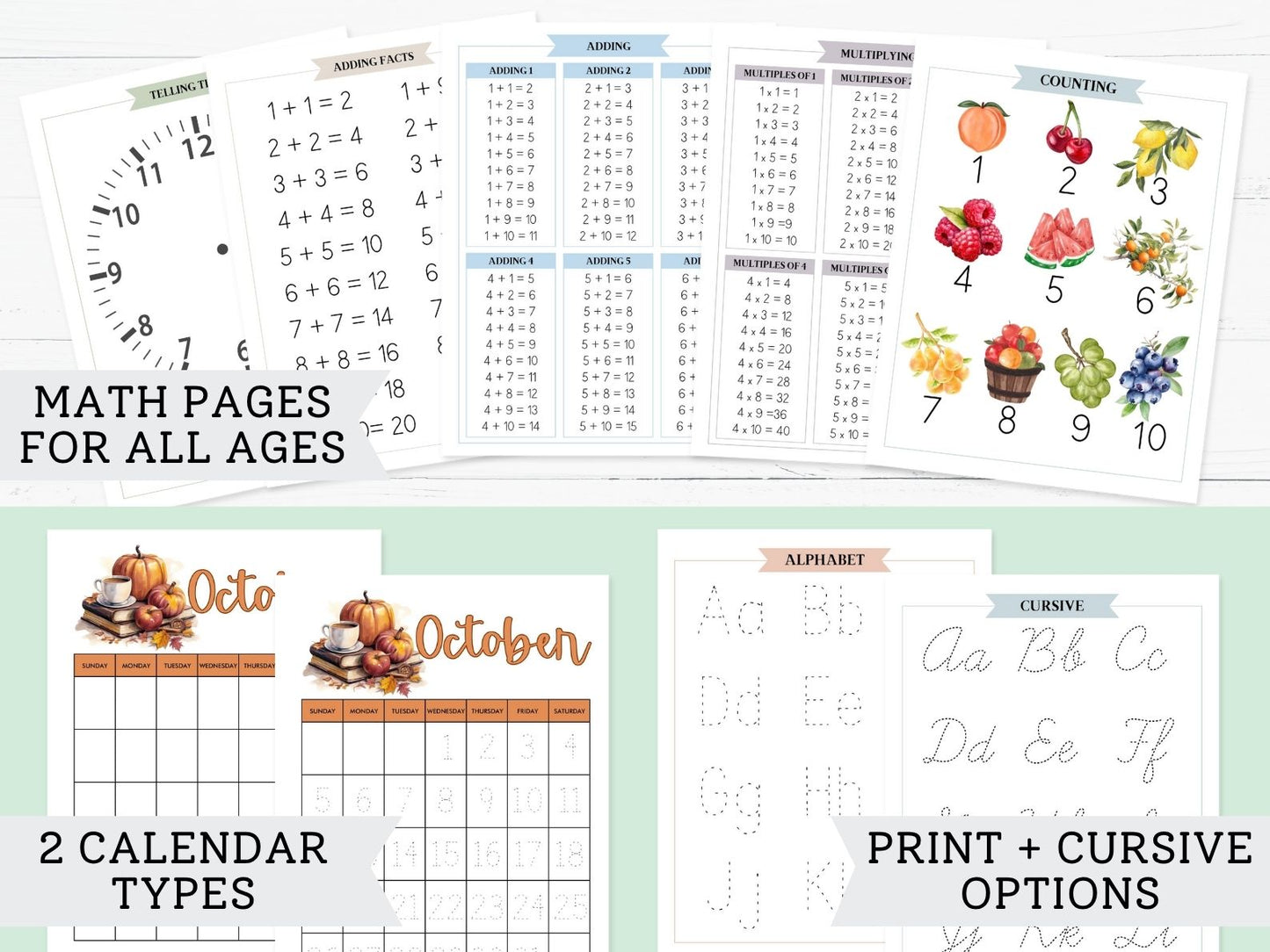Homeschool Morning Menus | 2025-2026 School Year