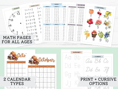 Homeschool Morning Menus | 2025-2026 School Year