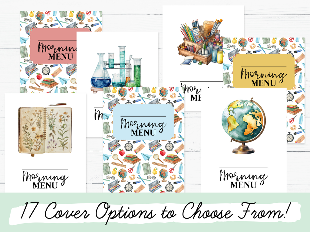 Homeschool Morning Menus | 2026-2027 School Year
