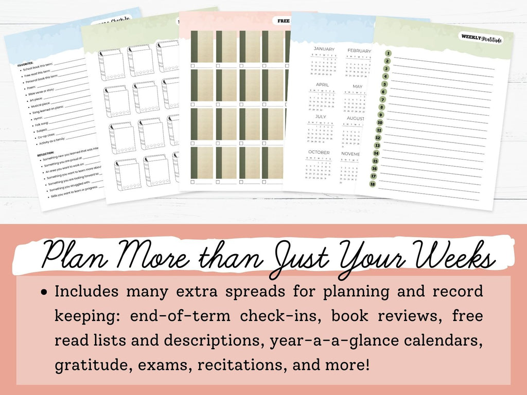 Student Homeschool Planners 2026-2027