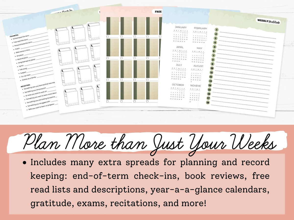 Student Homeschool Planners 2026-2027