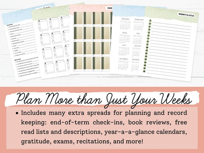 Student Homeschool Planners 2025-2026