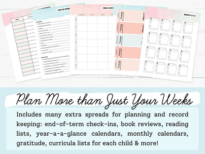 Teacher Homeschool Planners 2025-2026
