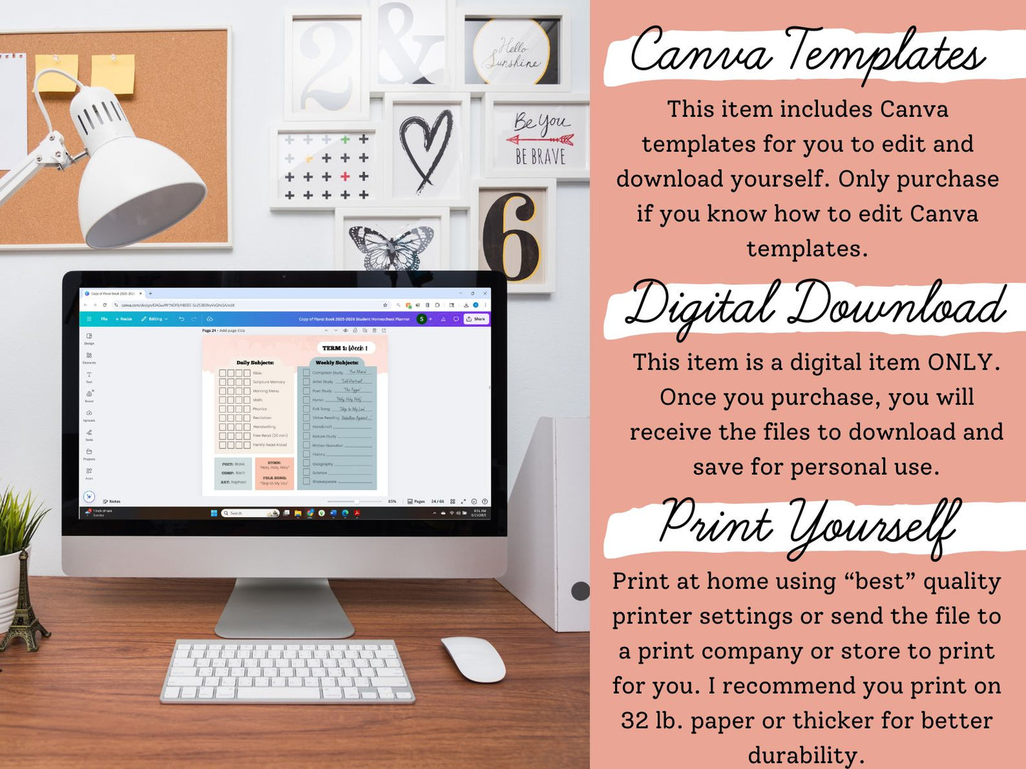 Student Homeschool Planners 2025-2026