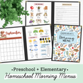 Homeschool Morning Menus | 2026-2027 School Year